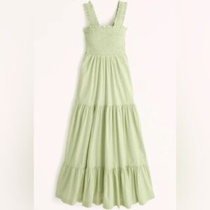 Abercrombie tiered smocked midi dress